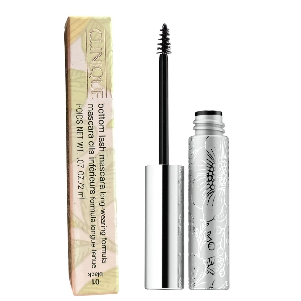 Clinique Bottom Lash Mascara 01 Black Precision Micro Brush Long Wear NIB New